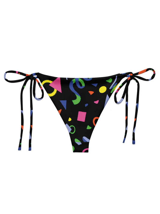 80s Memphis style bikini bottom.