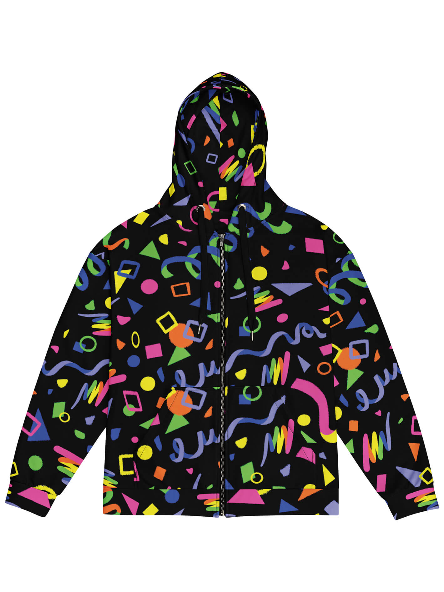 90s plus size retro colorful hoodie.