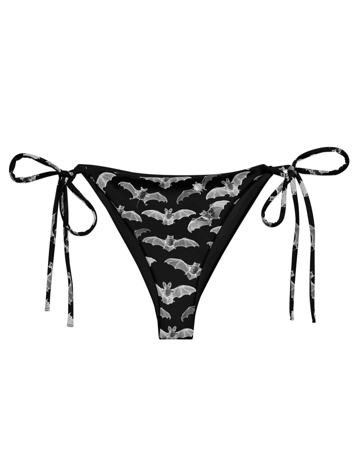 Bat gothic plus size bikini.