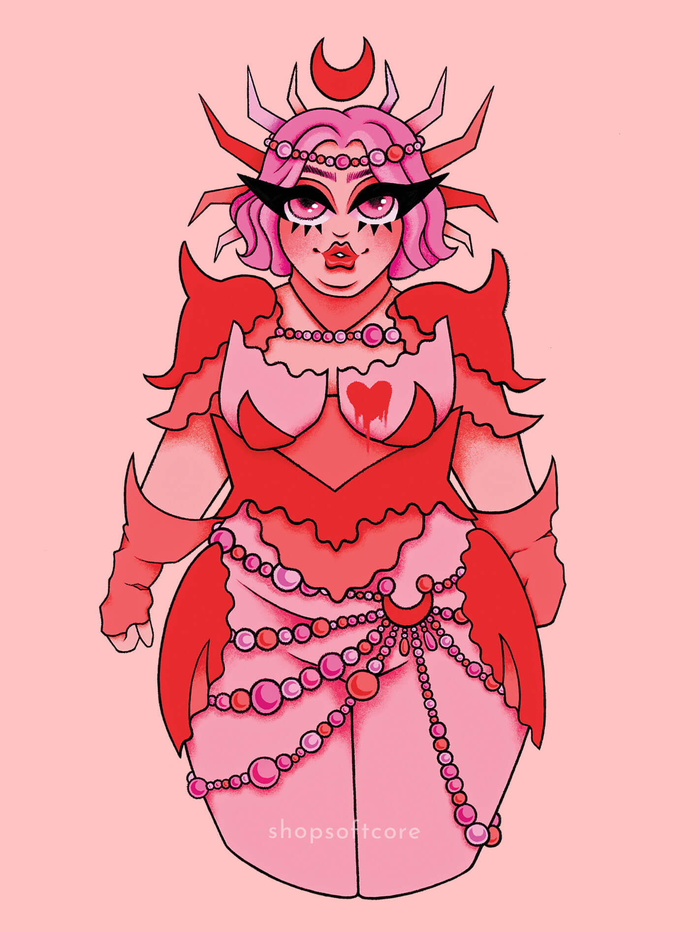 Cancer zodiac plus size art print.