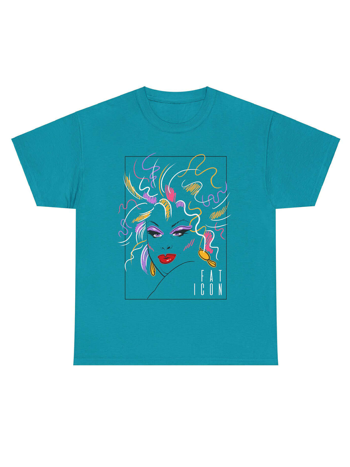 Fat icon Divine drag queen plus size tee.