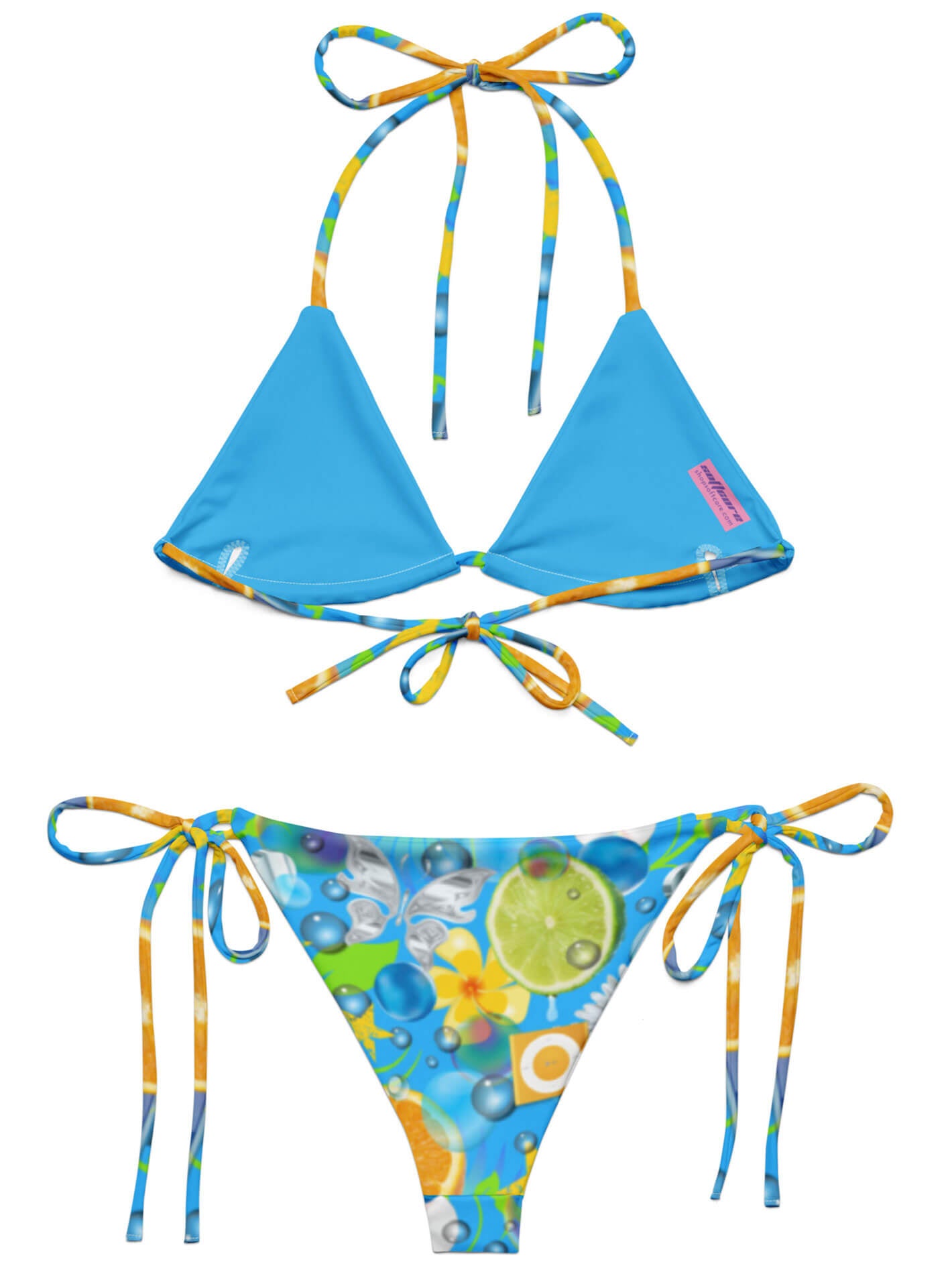 Frutiger aero y2k plus size bikini.