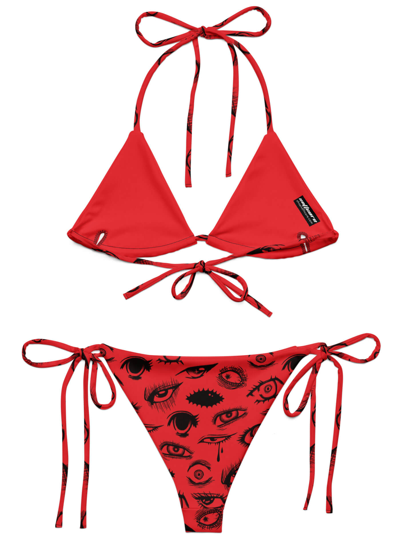 Goth anime plus size bikini.