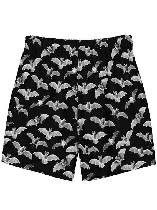 Goth bat plus size swim trunks.