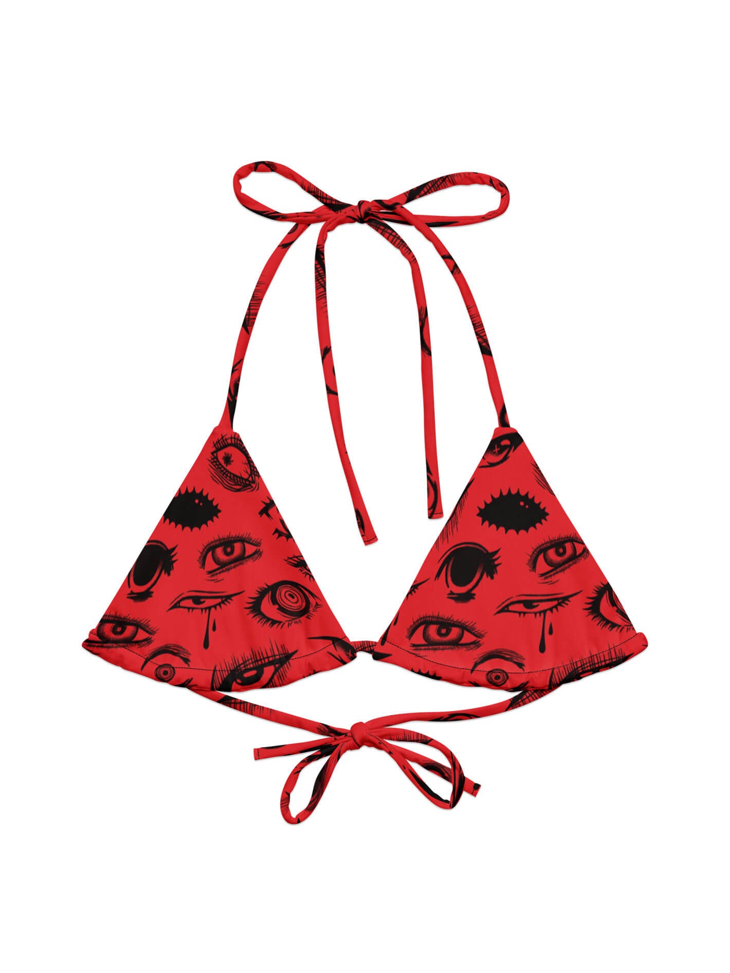 Goth horror anime plus size bikini top.