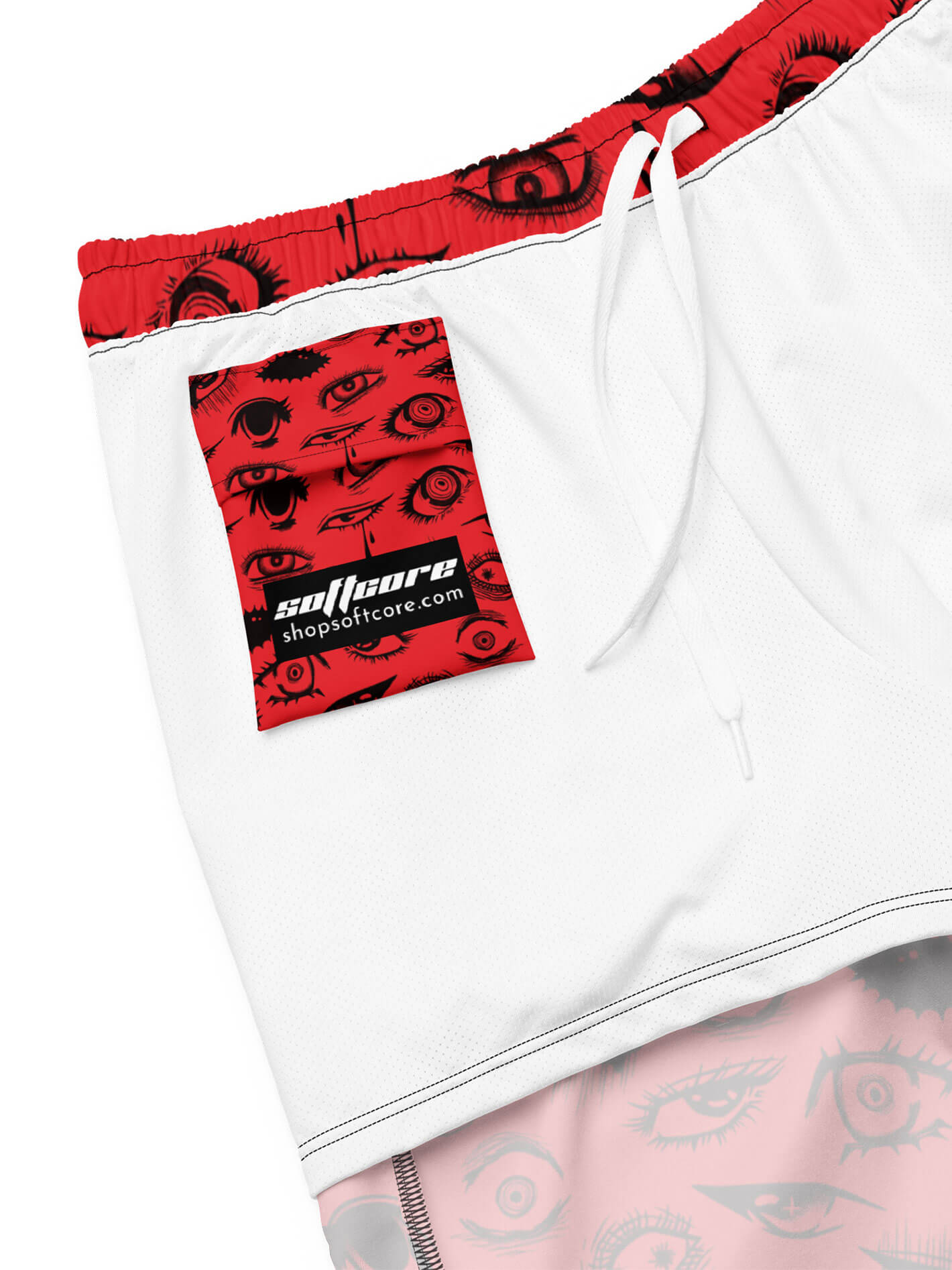 Goth men's anime swim shorts.