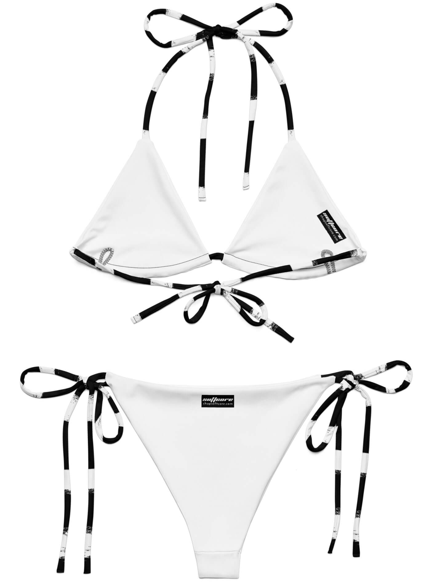Goth plus size swimsuit.