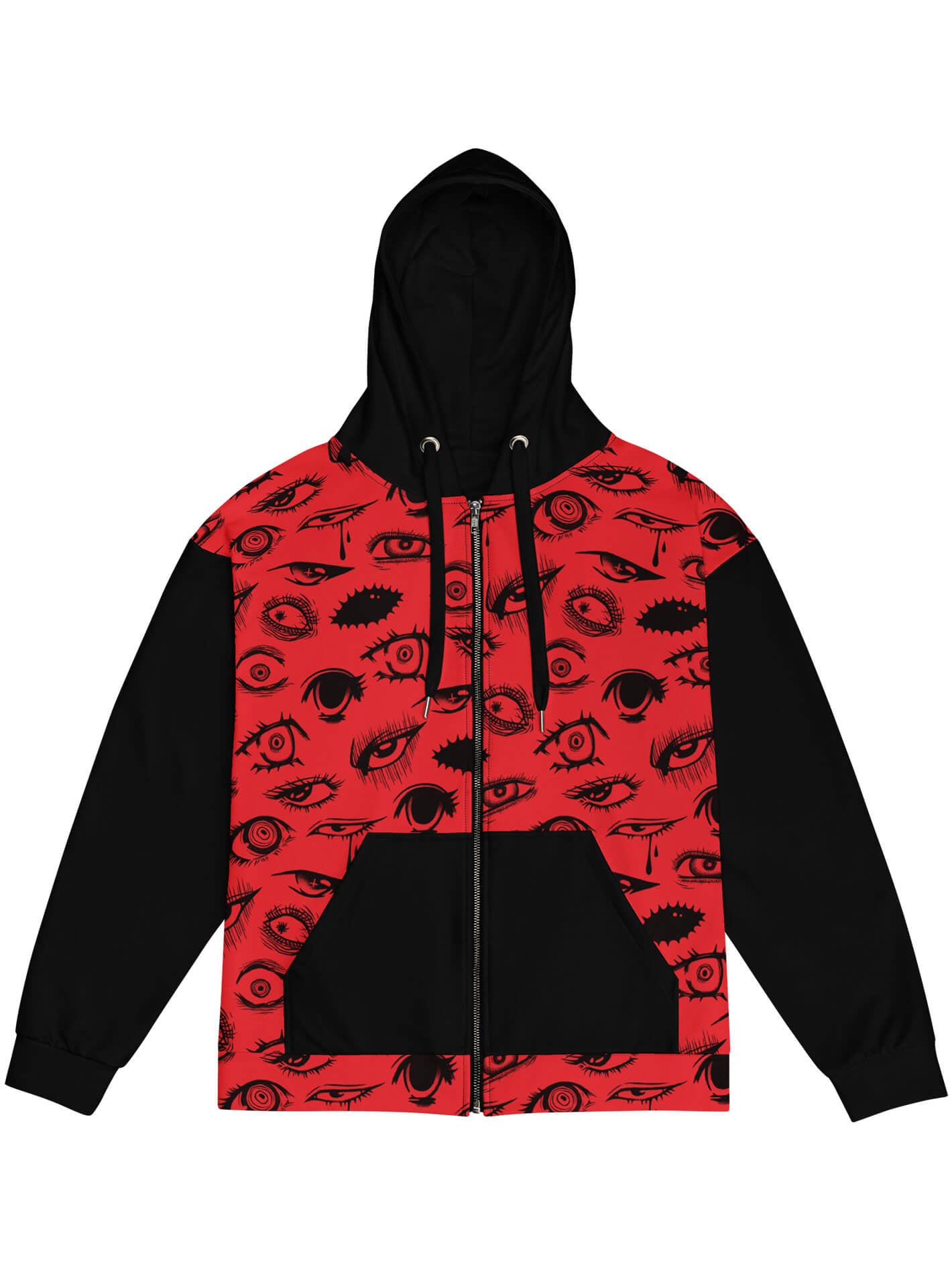 Horror goth anime plus size hoodie.