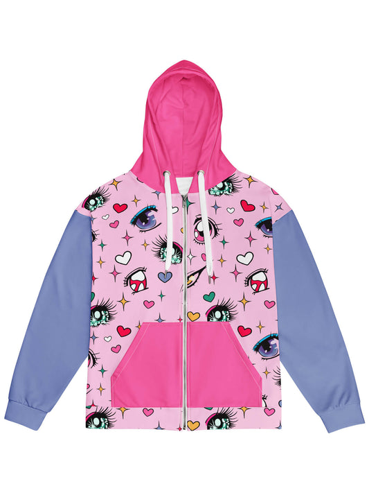 Kawaii pastel plus size anime hoodie.