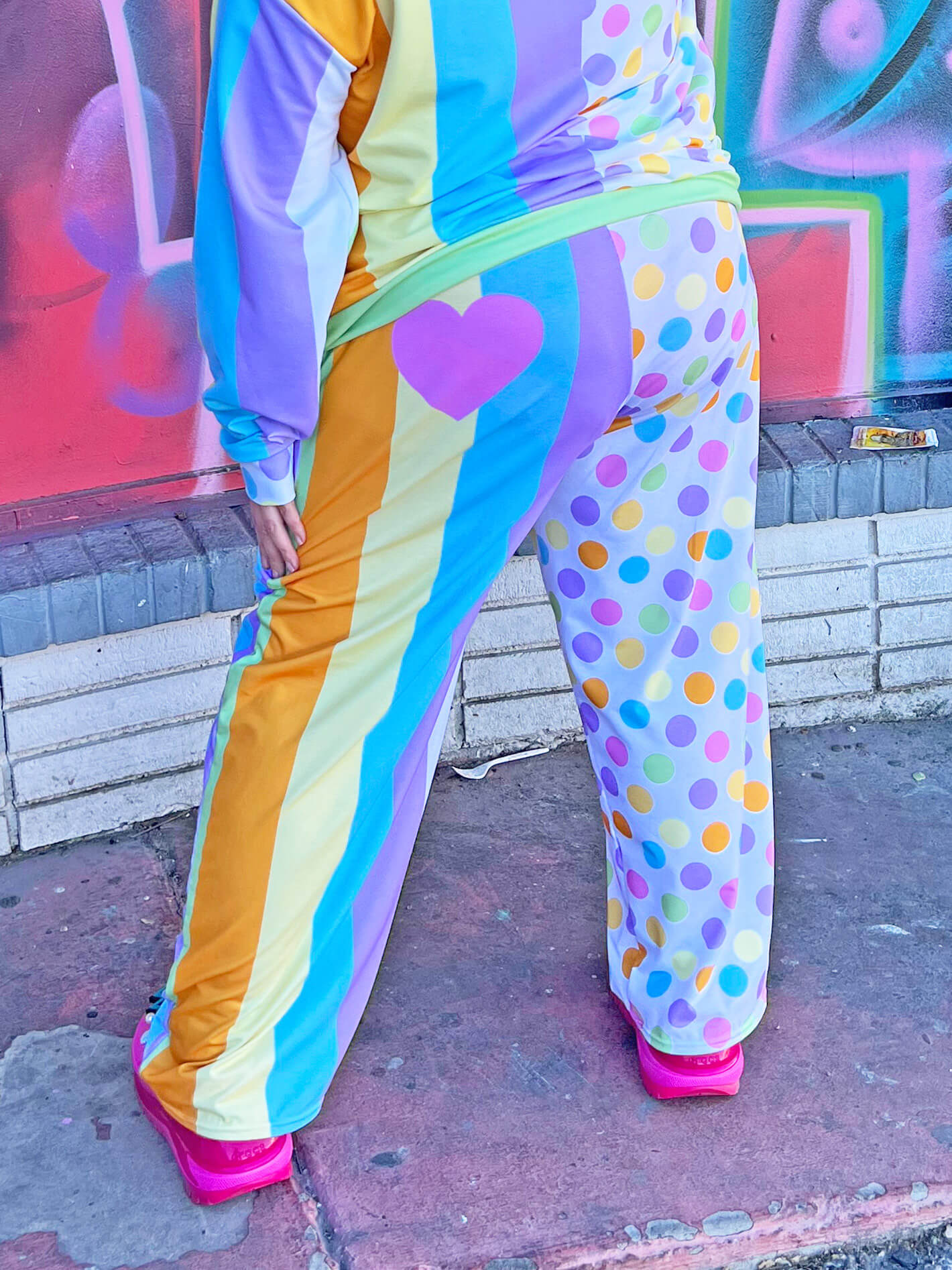 Kawaii plus size clown pants.