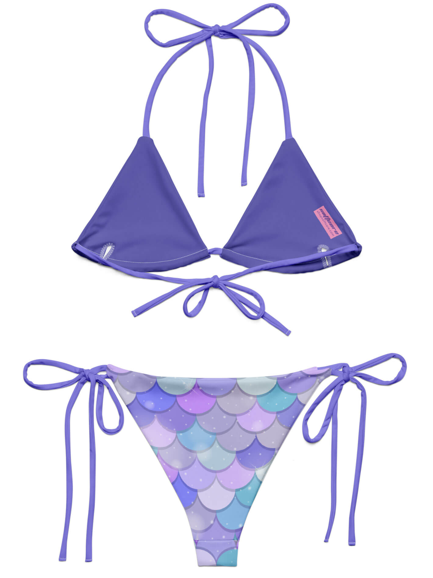 Kawaii plus size mermaid scale bikini.