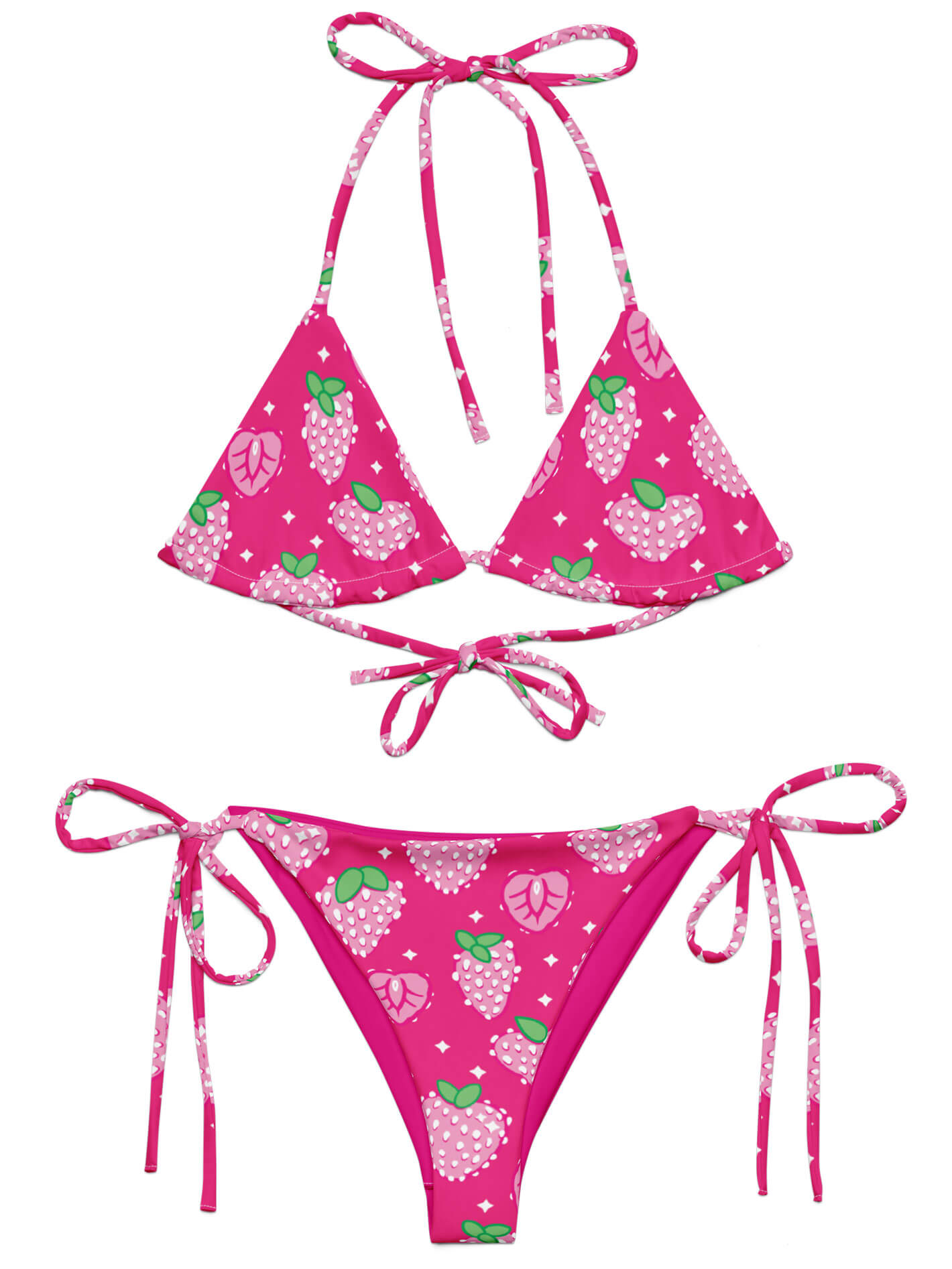 Strawberry Sparkle String Bikini