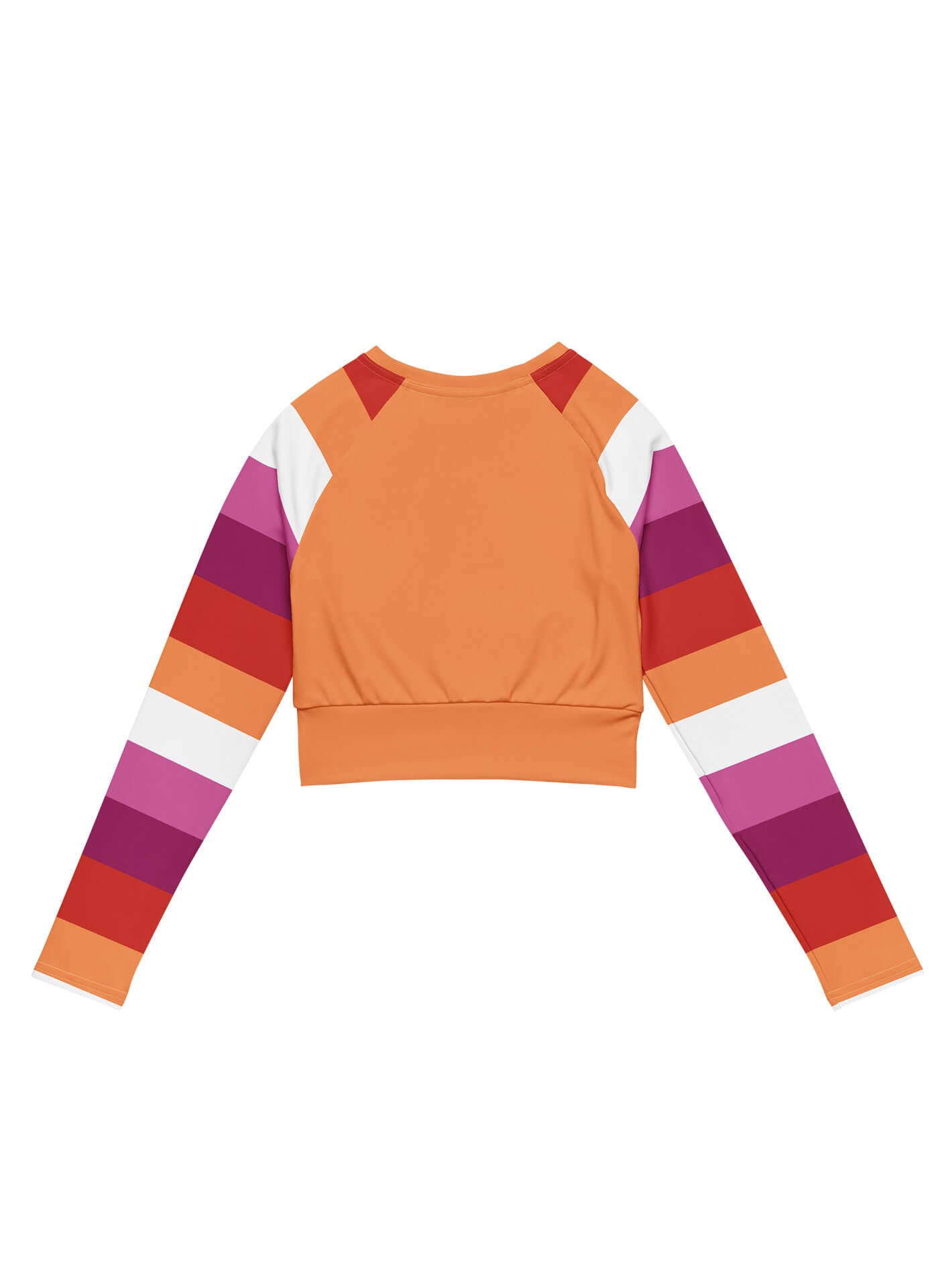 Lesbian pride plus size crop top.