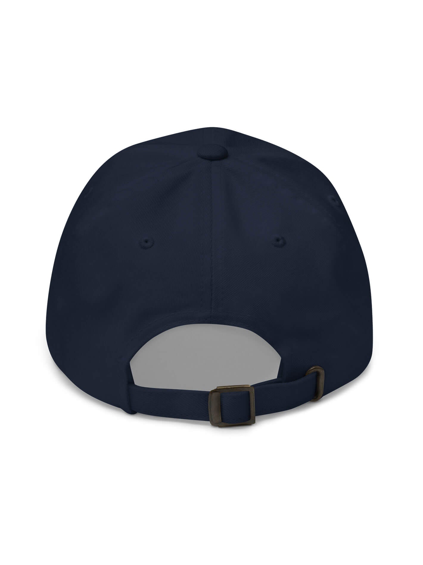 Navy adjustable dad hat.