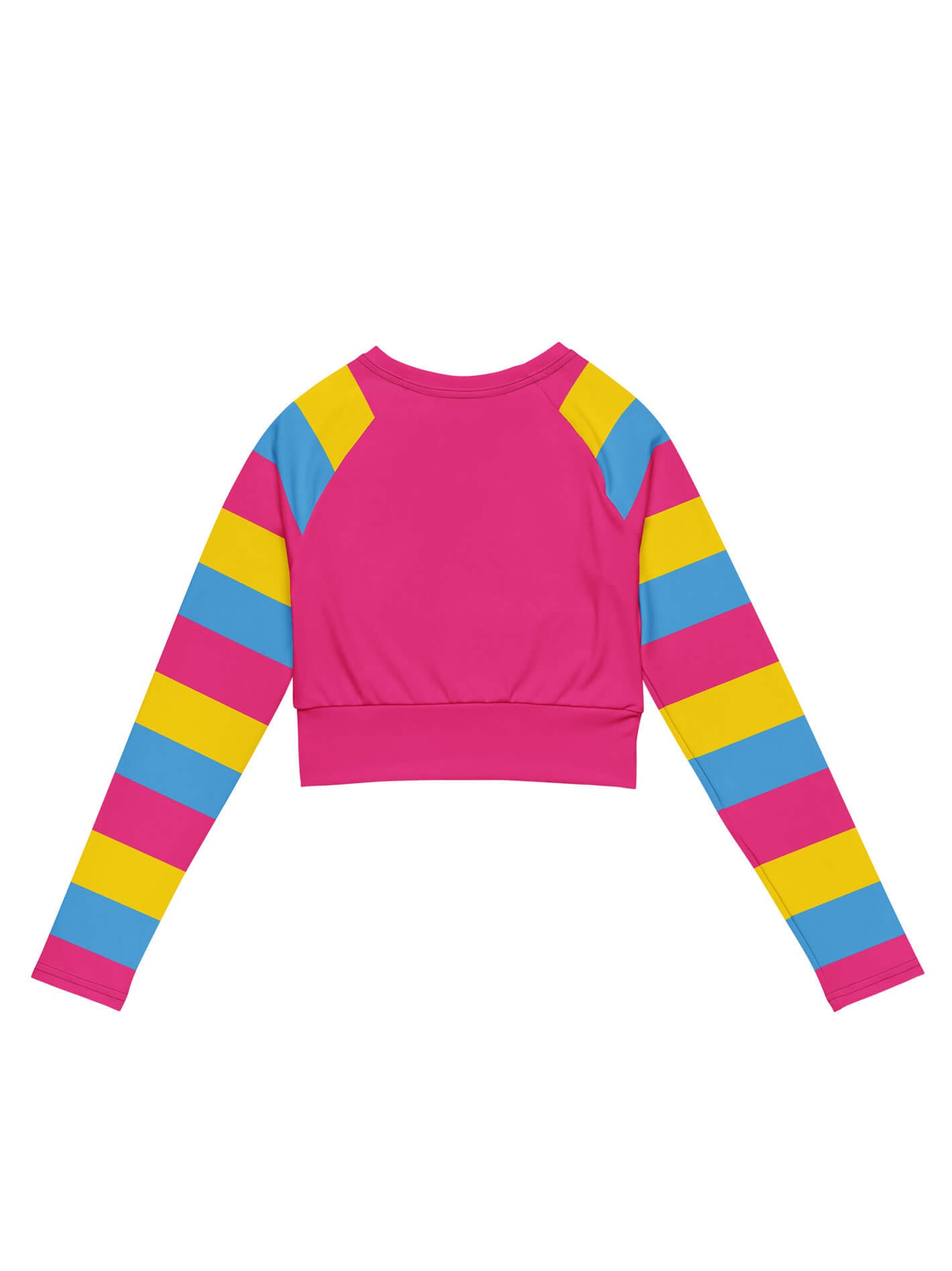 Pan pride plus size crop top.