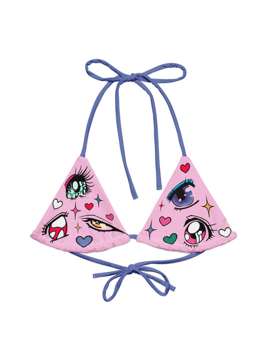 Pastel anime bikini top.