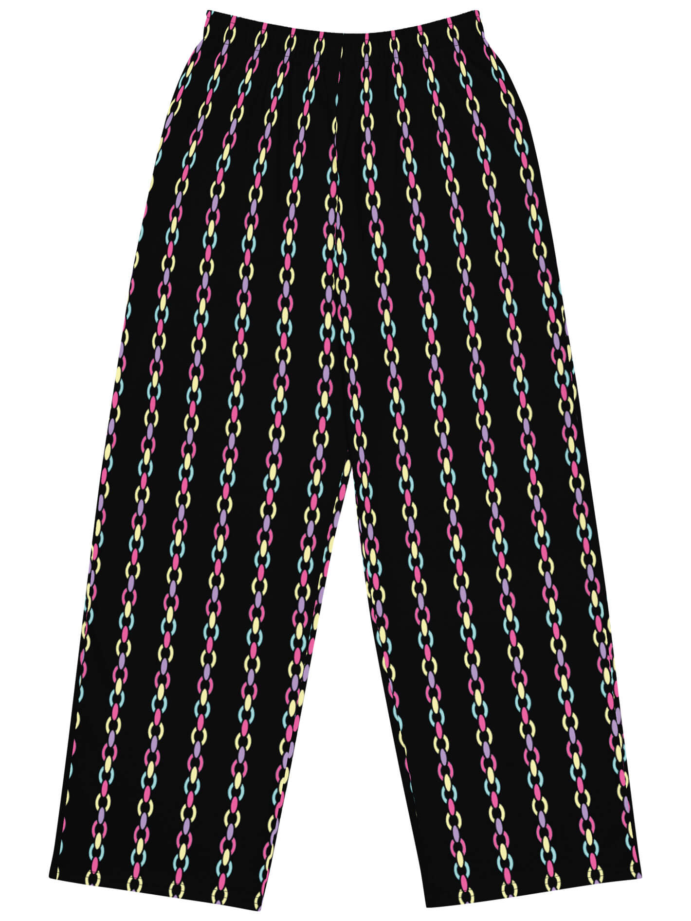Pastel chain goth plus size pants.