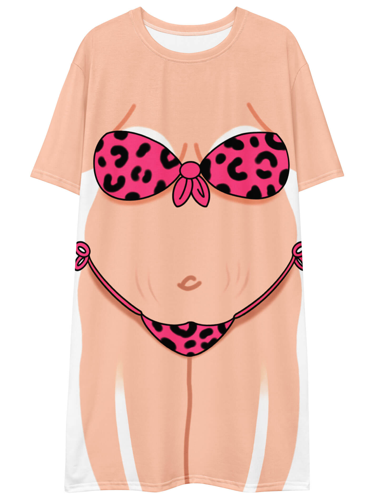 Plus size airbrushed bikini body t-shirt.