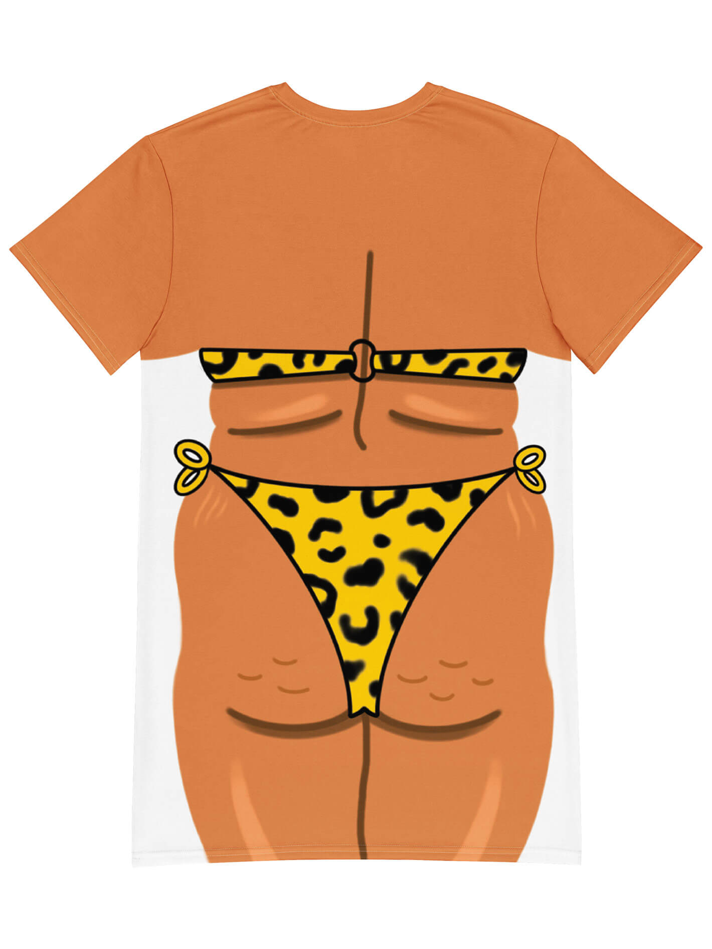 Plus size bikini body t-shirt dress.