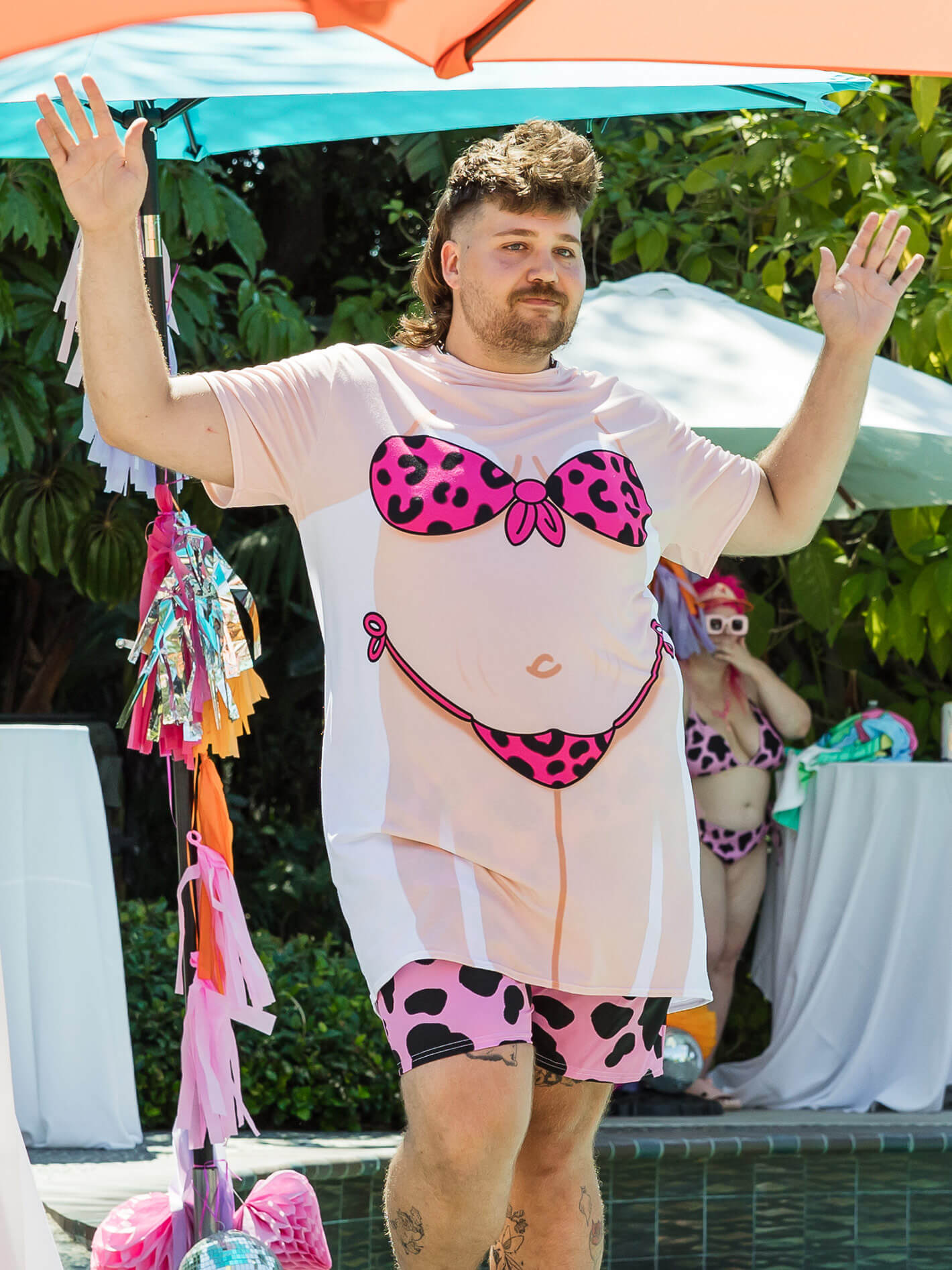 Plus size bikini t-shirt dress.