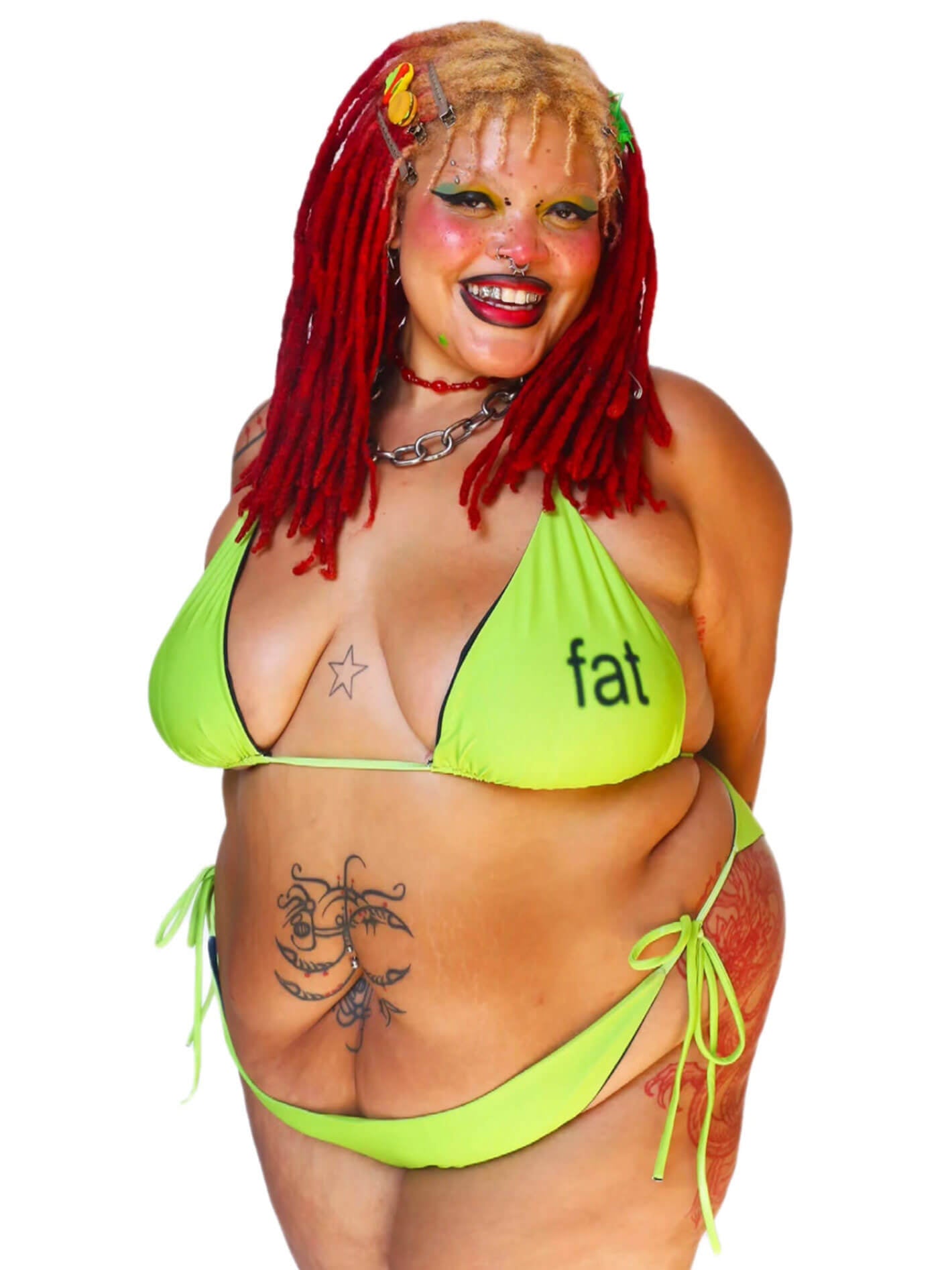 Plus size brat summer bikini.