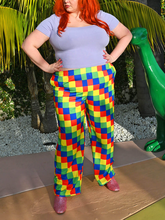 Plus size clown pants.