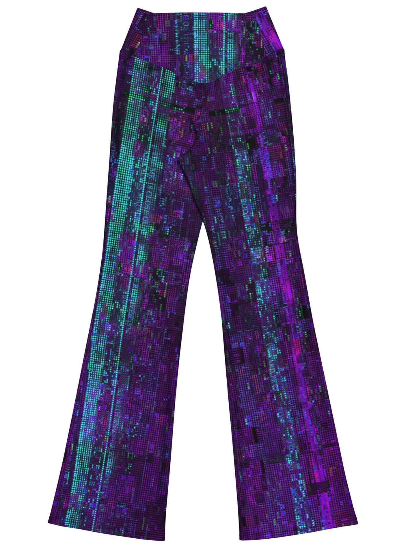 Plus size glitchy Vaporwave leggings.
