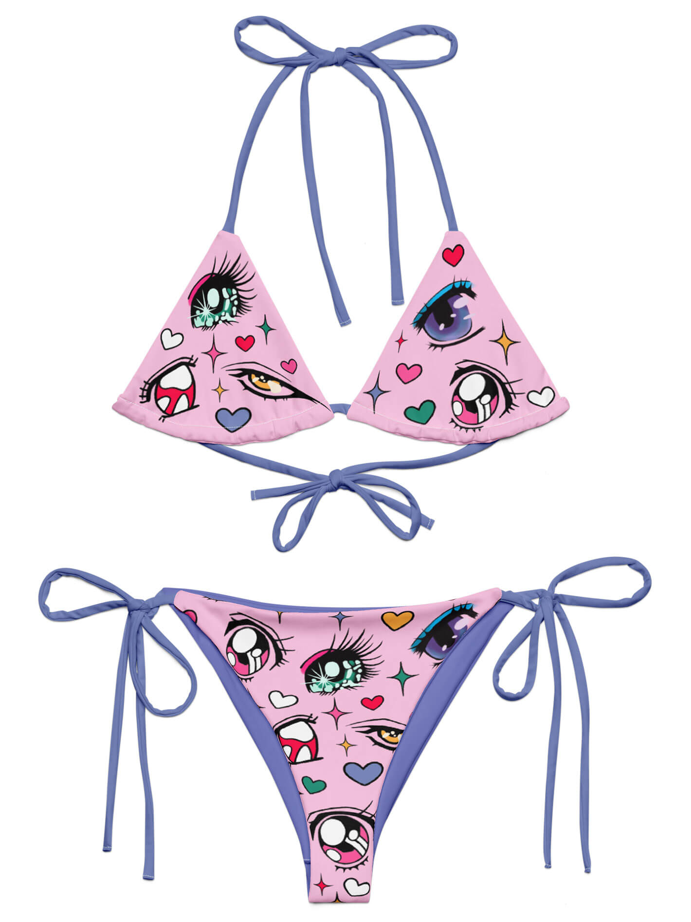 Plus size kawaii anime bikini.