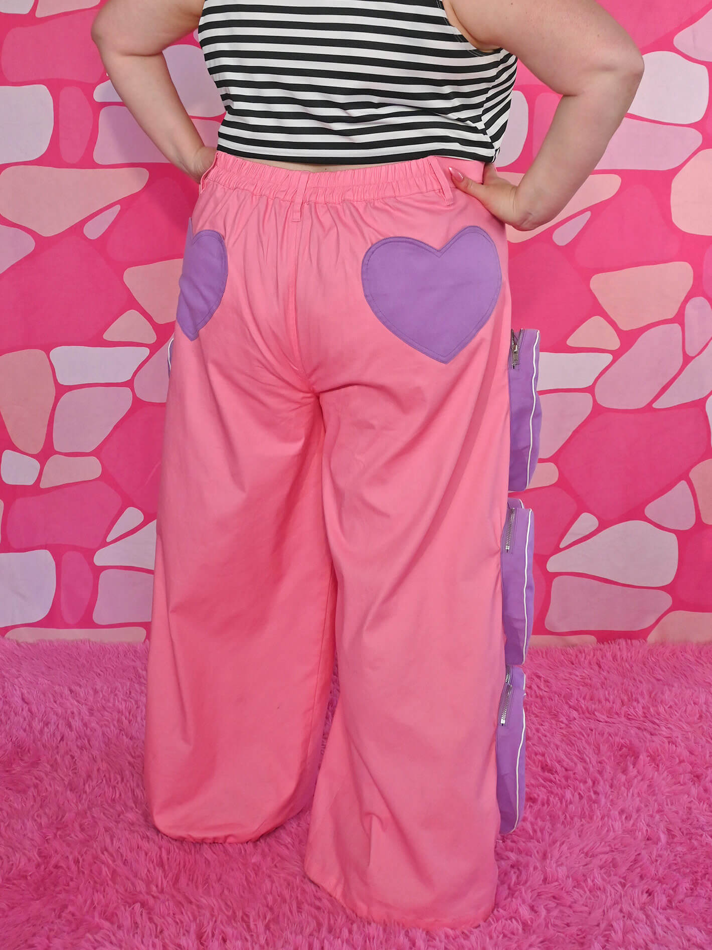 Plus size kawaii cargo pants.