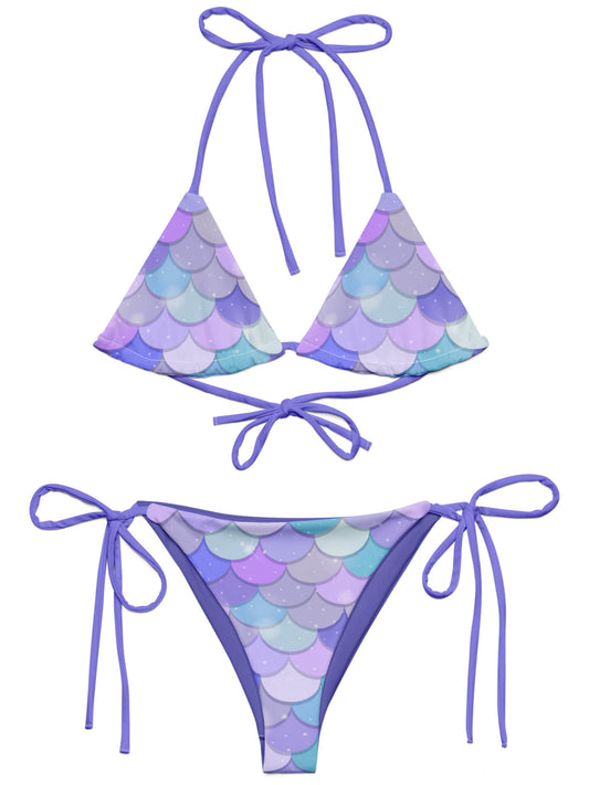 Plus size mermaidcore kawaii bikini.