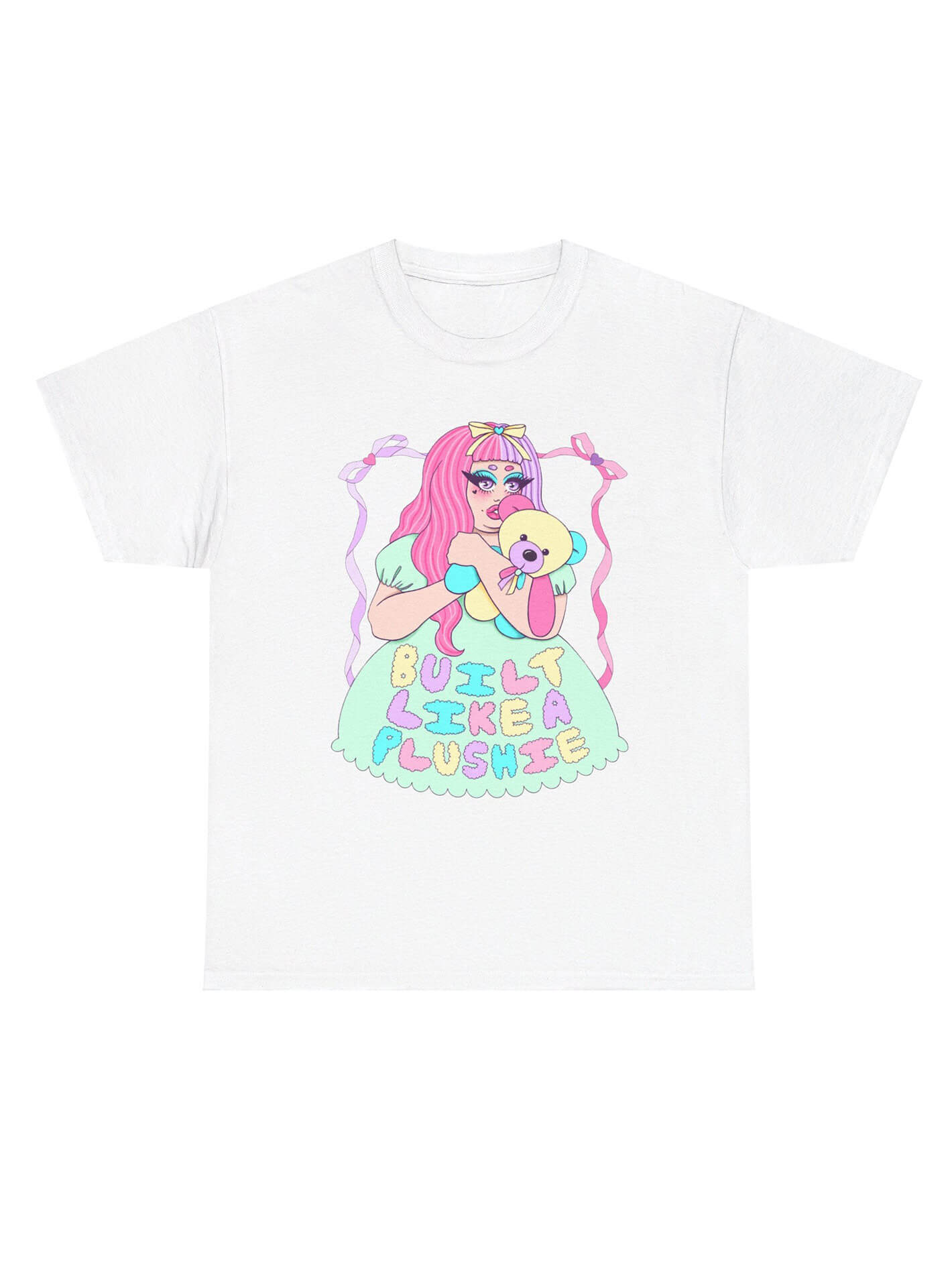 Plus size plushie kawaii graphic tee.