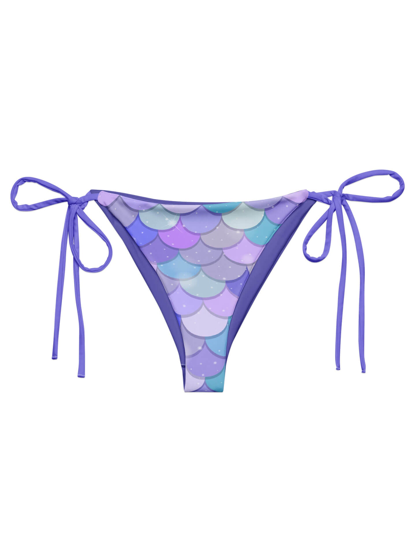 Plus size sparkly mermaid bikini bottoms.