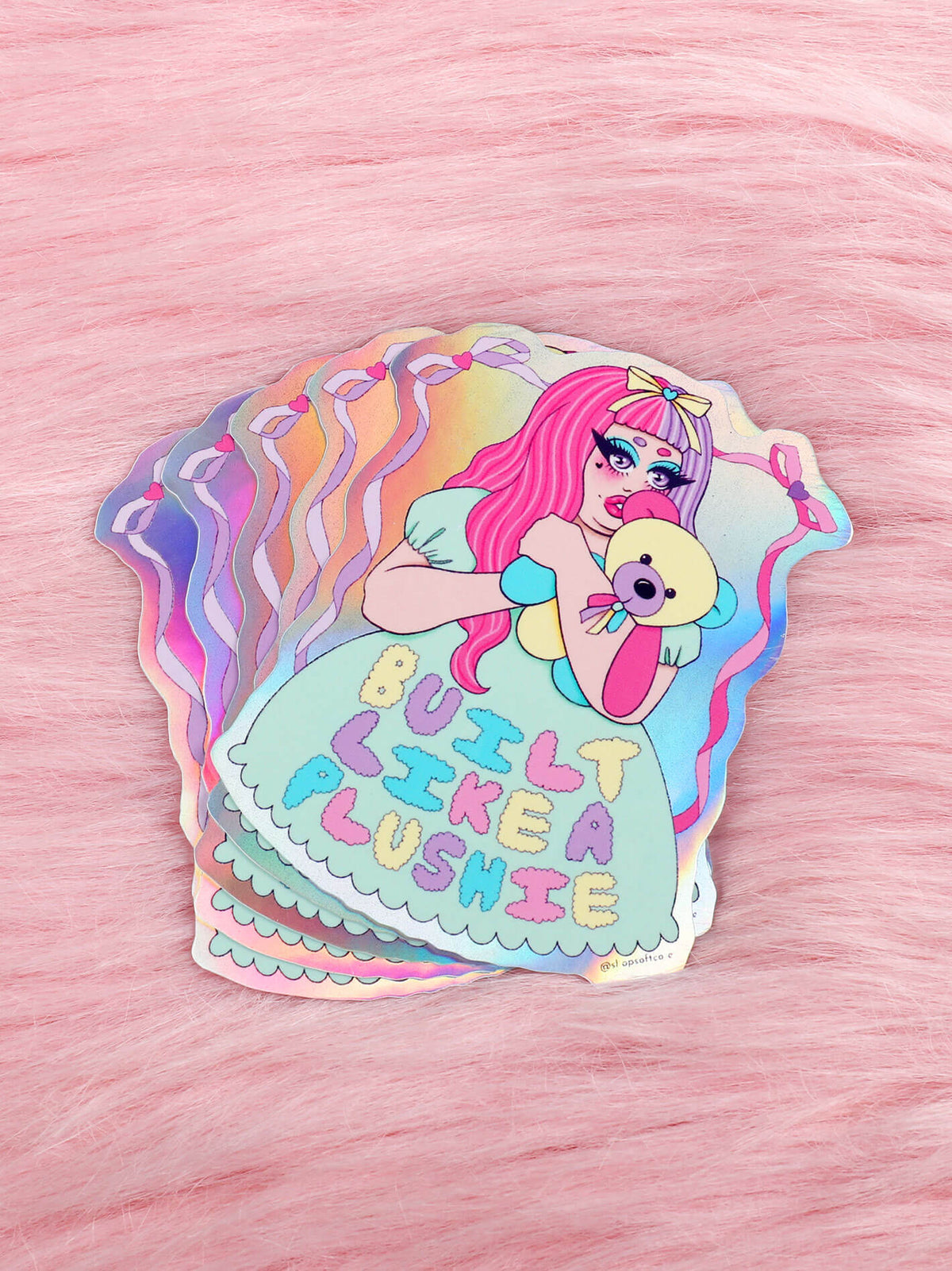 Plushie cutecore plus size sticker.