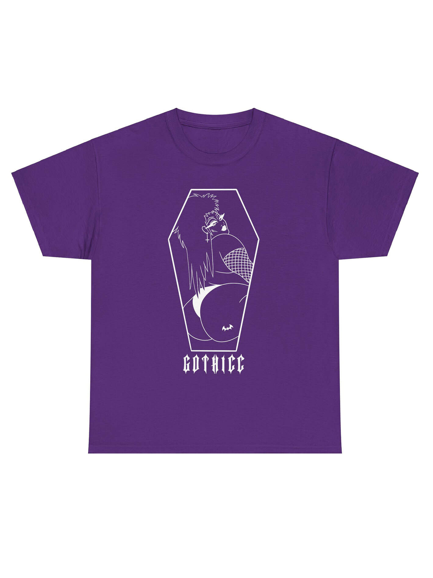 Purple gothicc plus size tee.