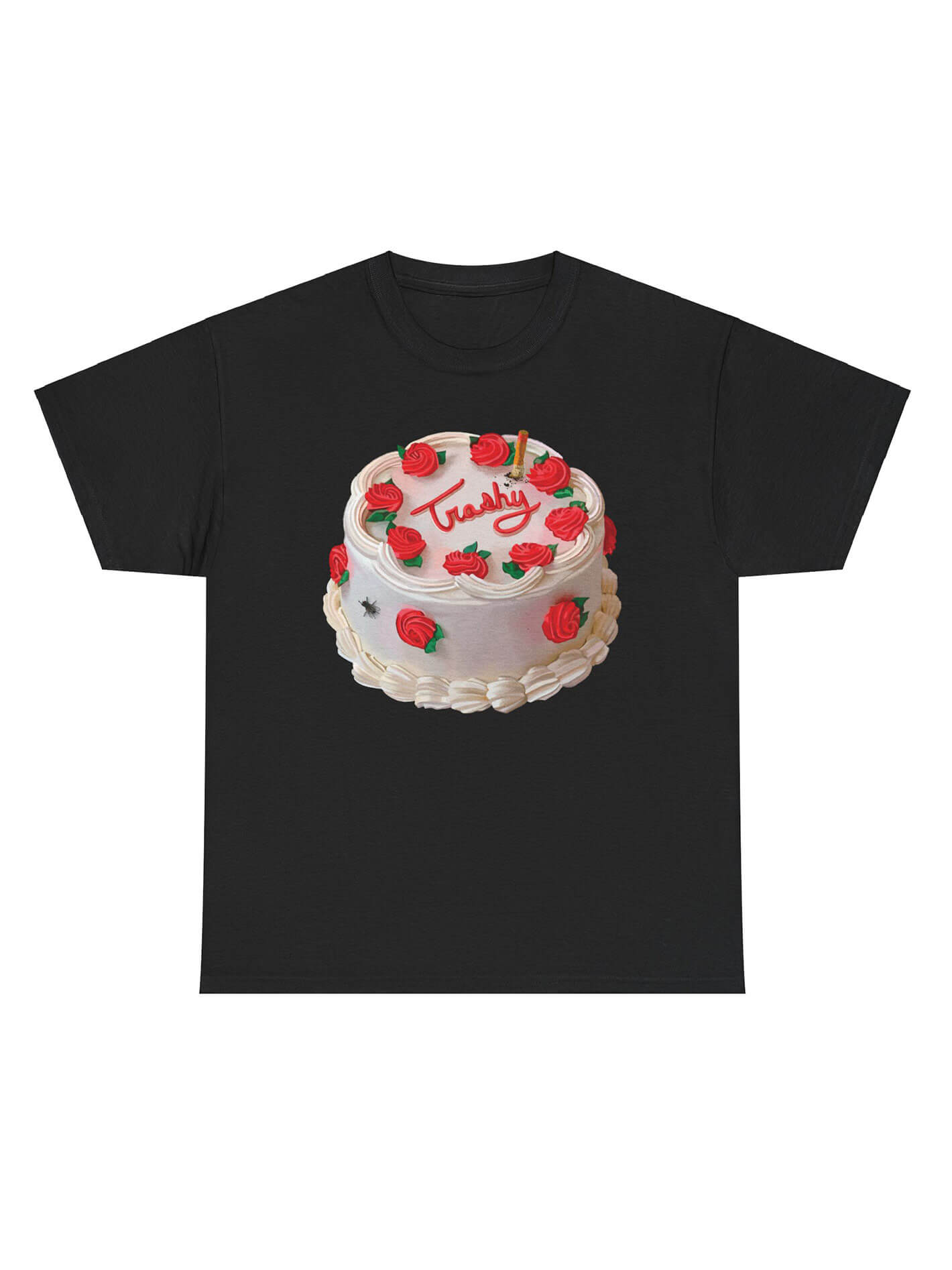 Retro trashy cake graphic tee.