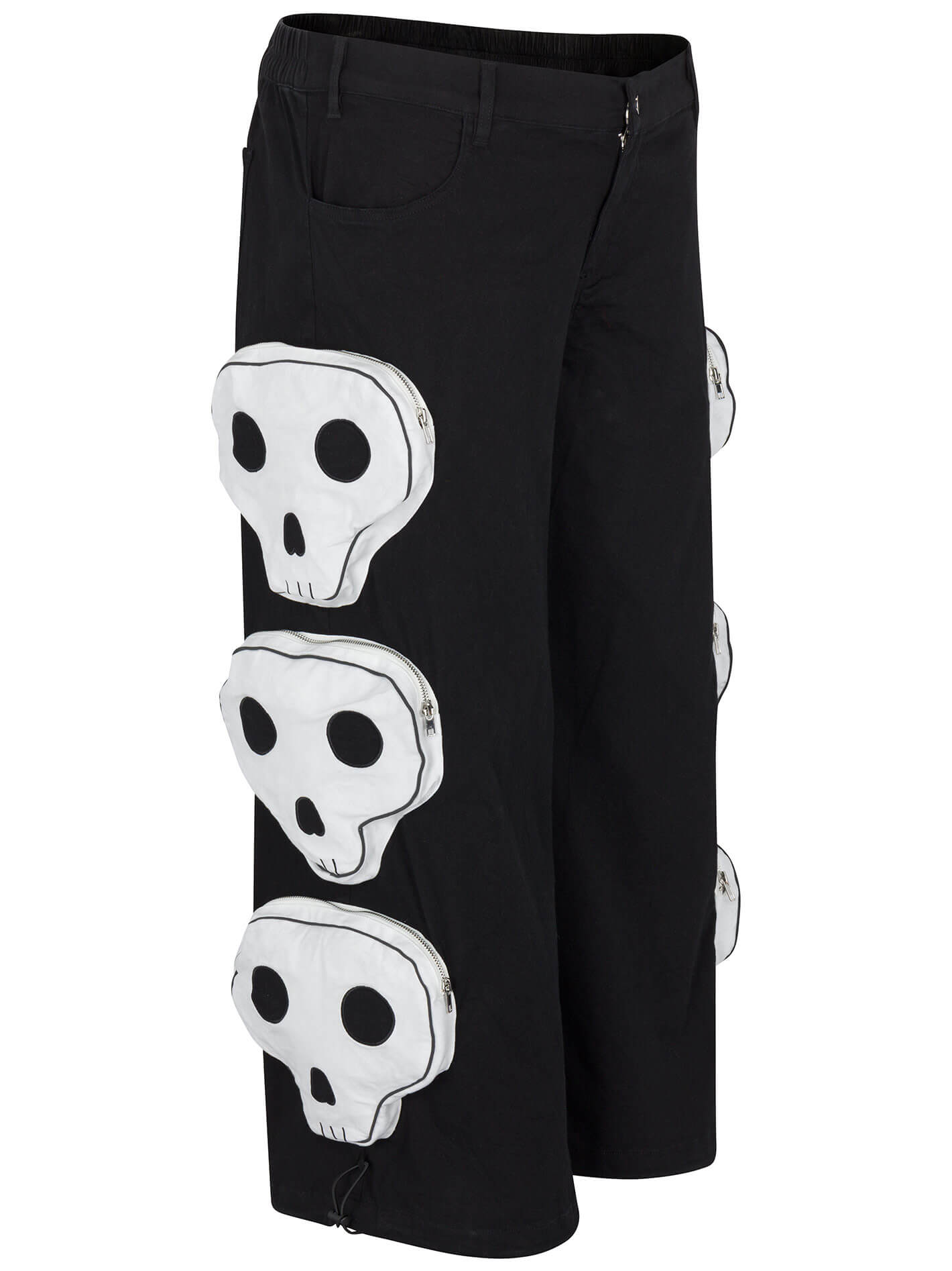 Skull pocket goth Y2K plus size cargo pants.