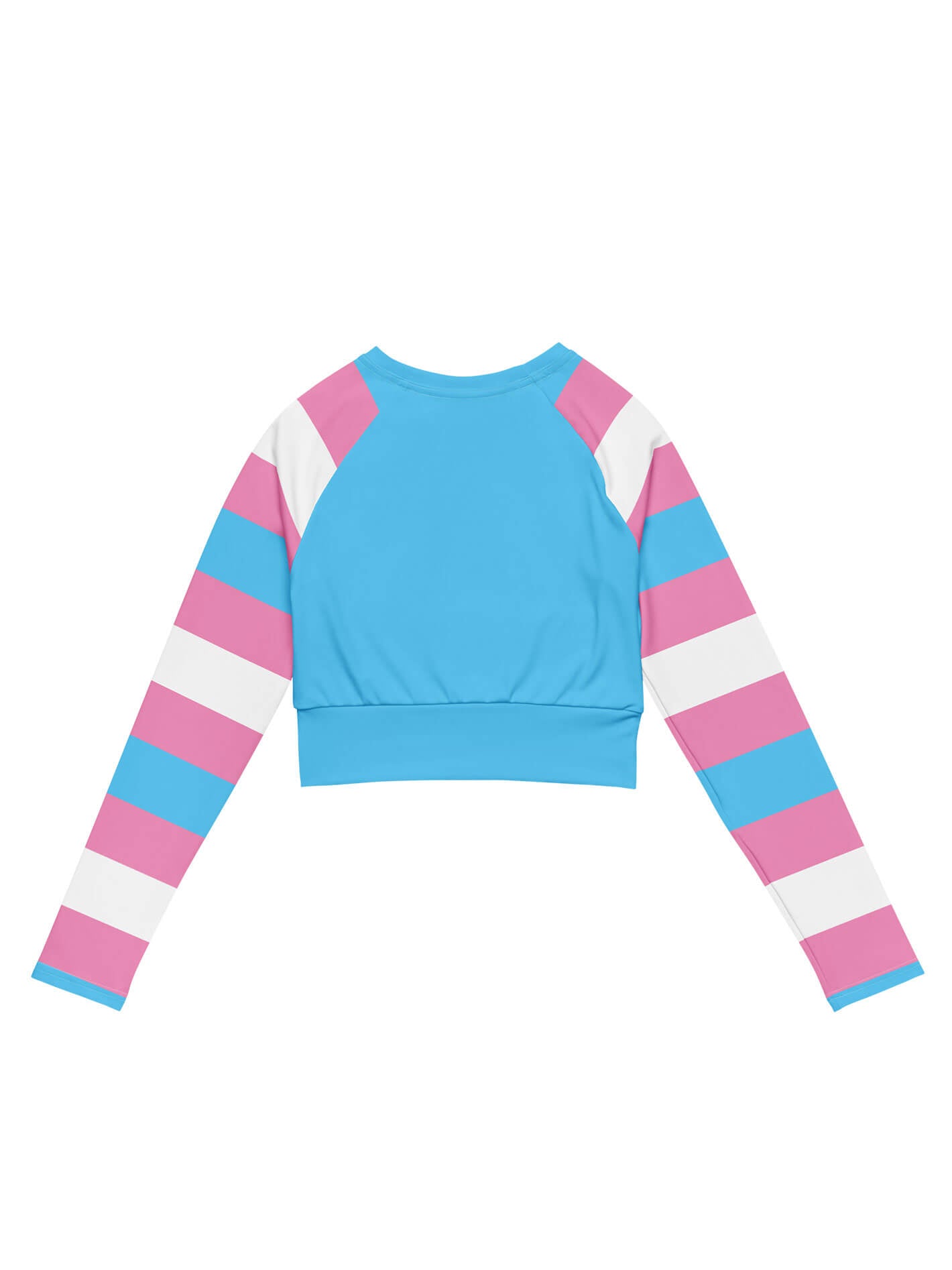Trans Pride plus size crop top.