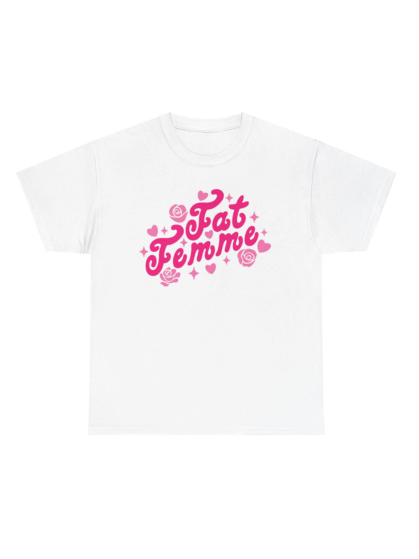 Unisex gay fat femme t-shirt.