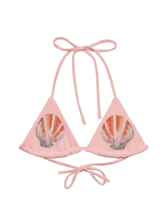 Venus mermaid shell bra string bikini plus size top.