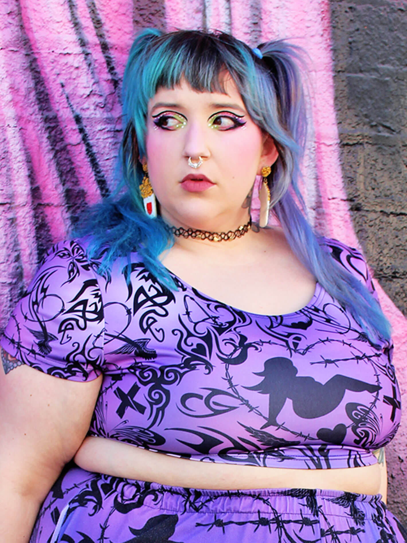 Y2K plus size crop top.