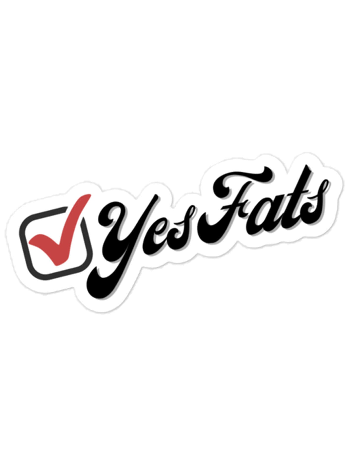 Yes fats gay community sticker.