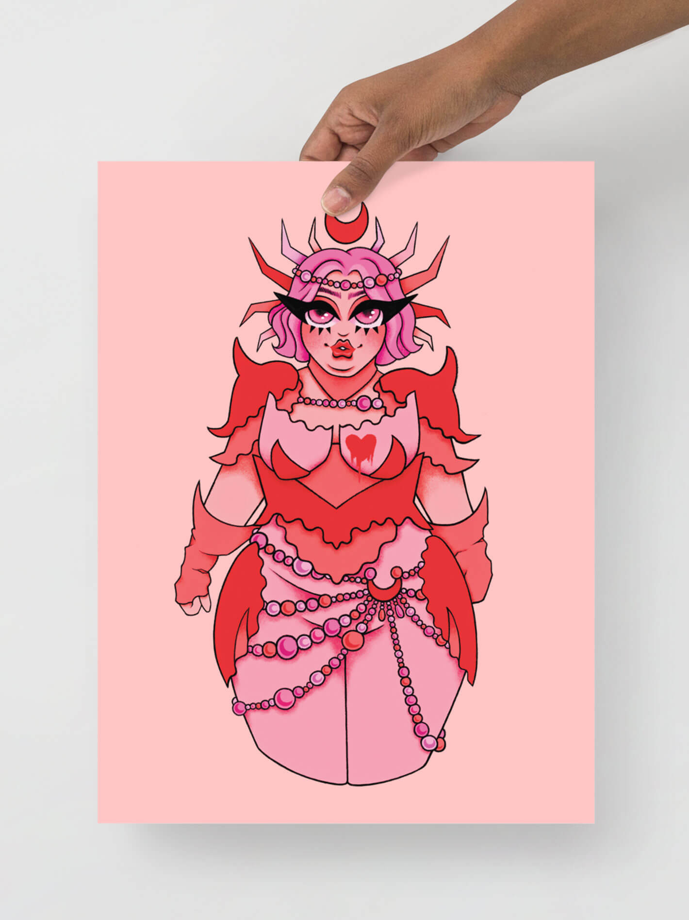 Cancer zodiac body positive art print.
