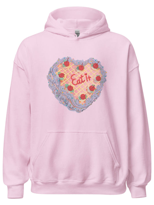 Eat it vintage cake hoodie.
