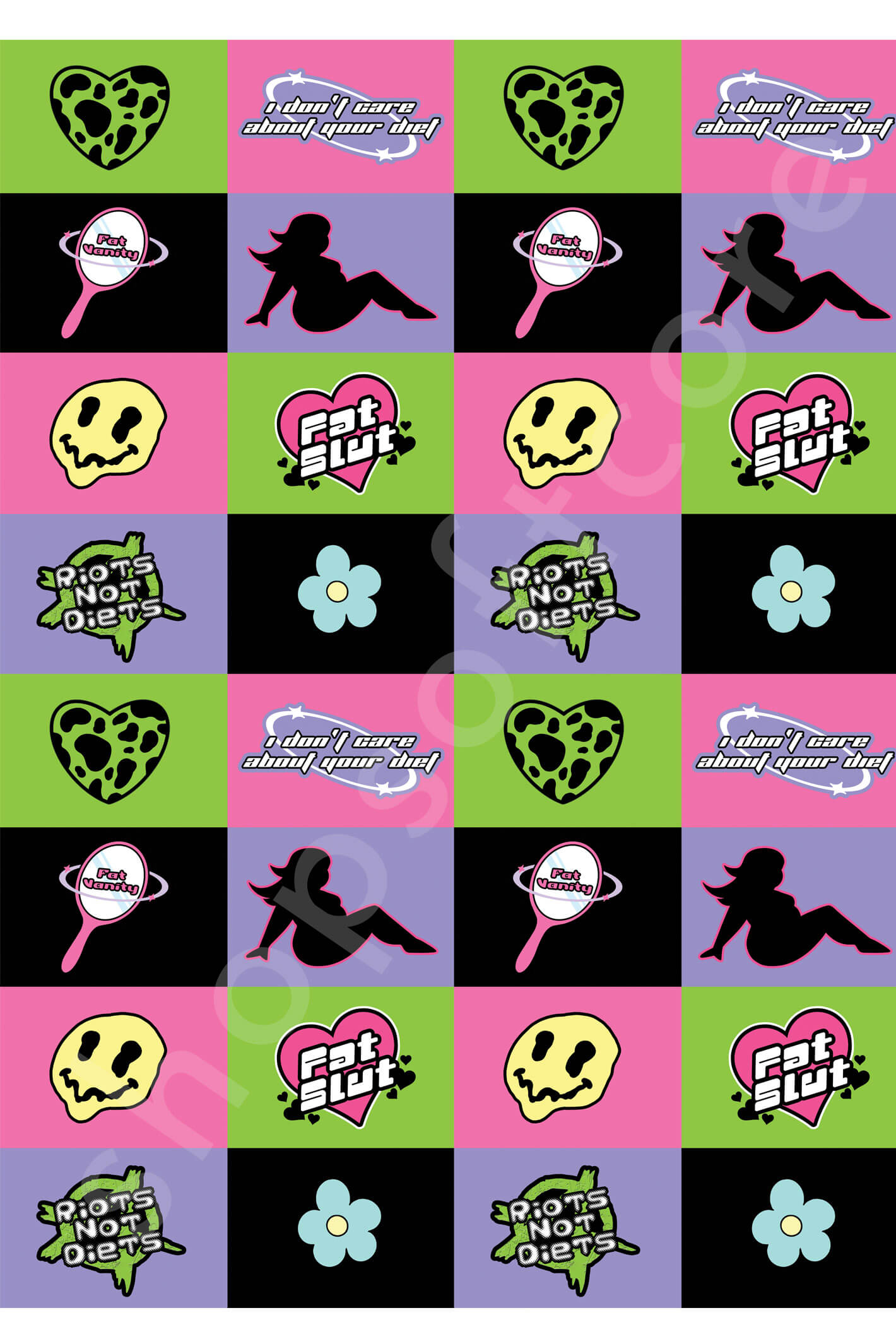 Fatshion forward print.