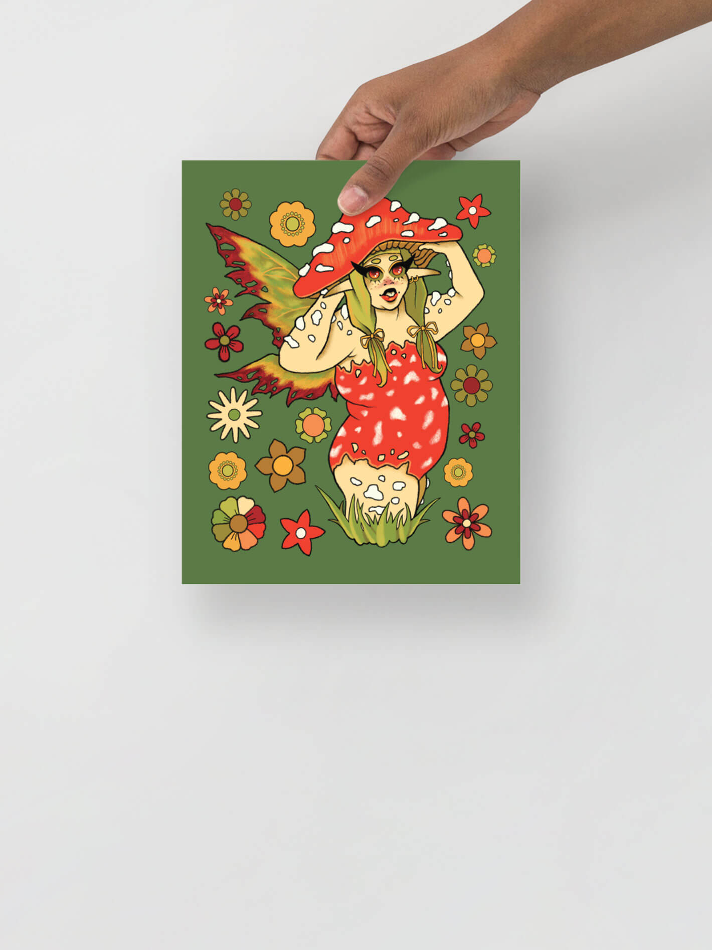 Fungi fairy print.