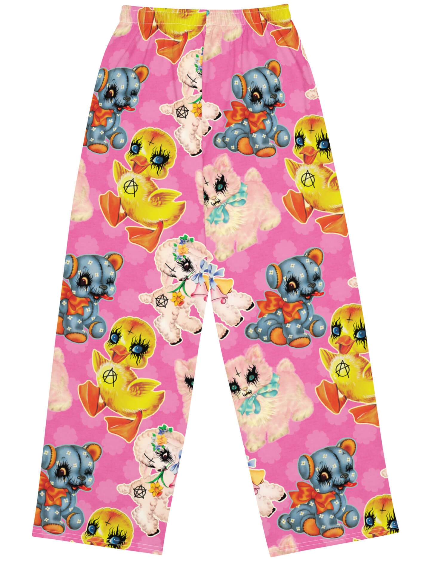 Kawaii pastel goth plus size pants.