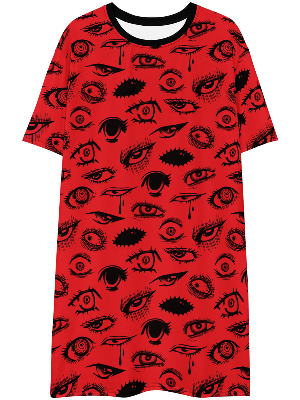 Kowai horror anime t-shirt dress.