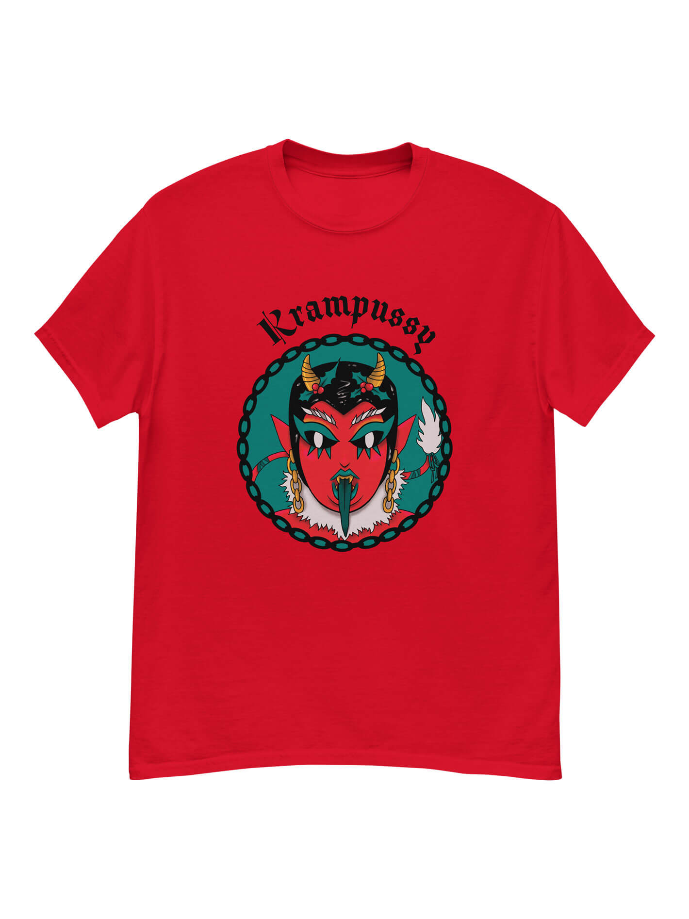 Krampussy plus size holiday tee.