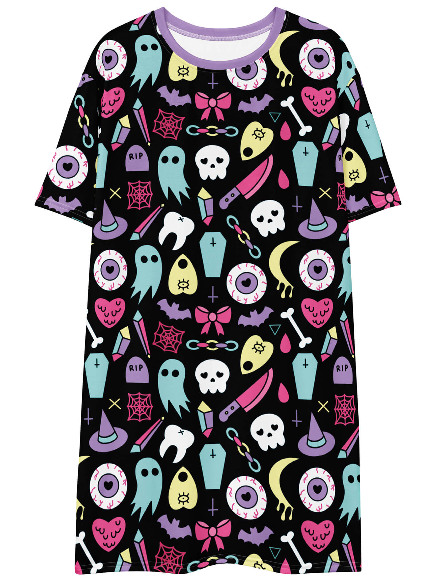 Plus size Halloween pastel goth dress.
