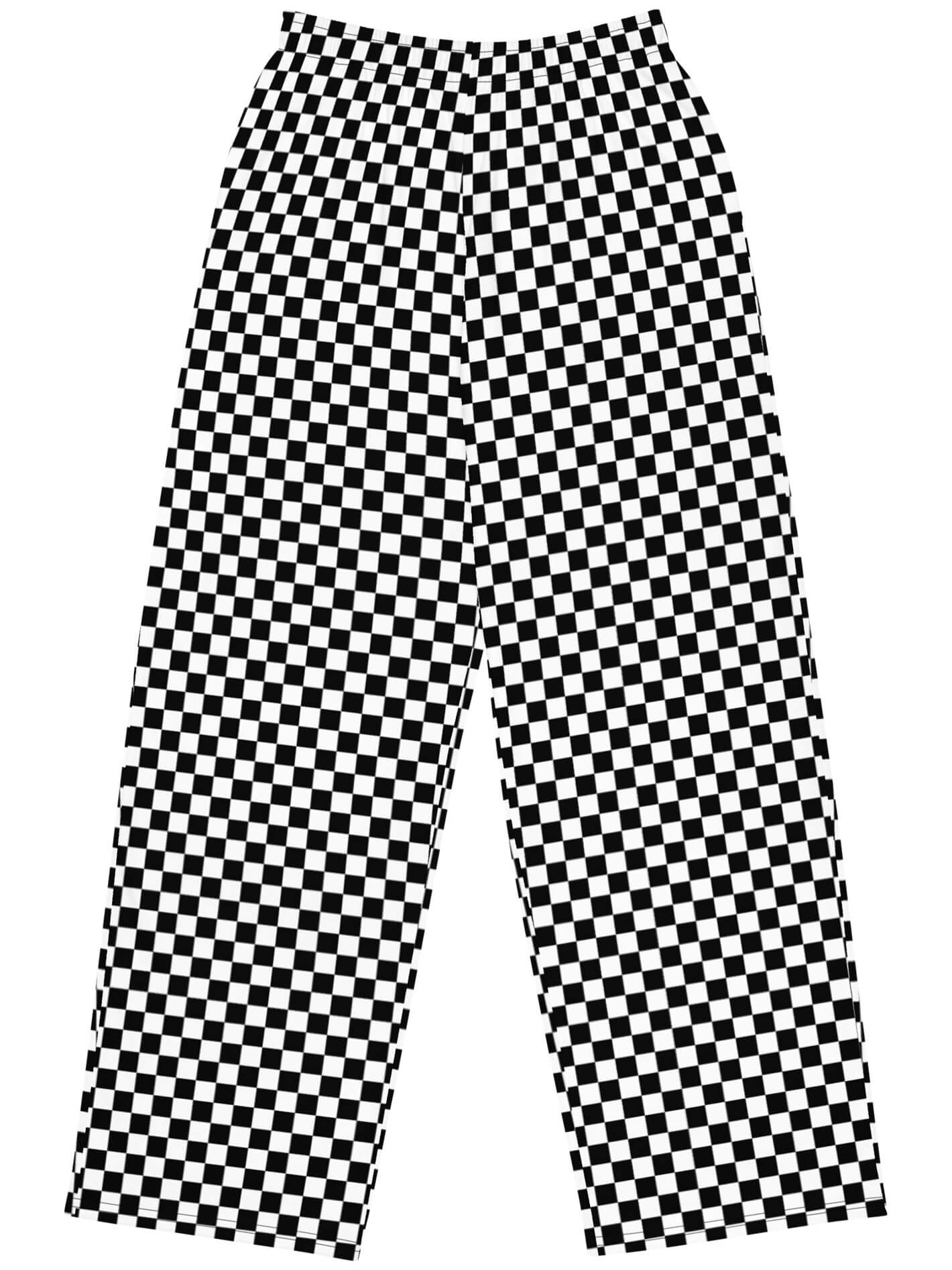 Plus size checker pants.